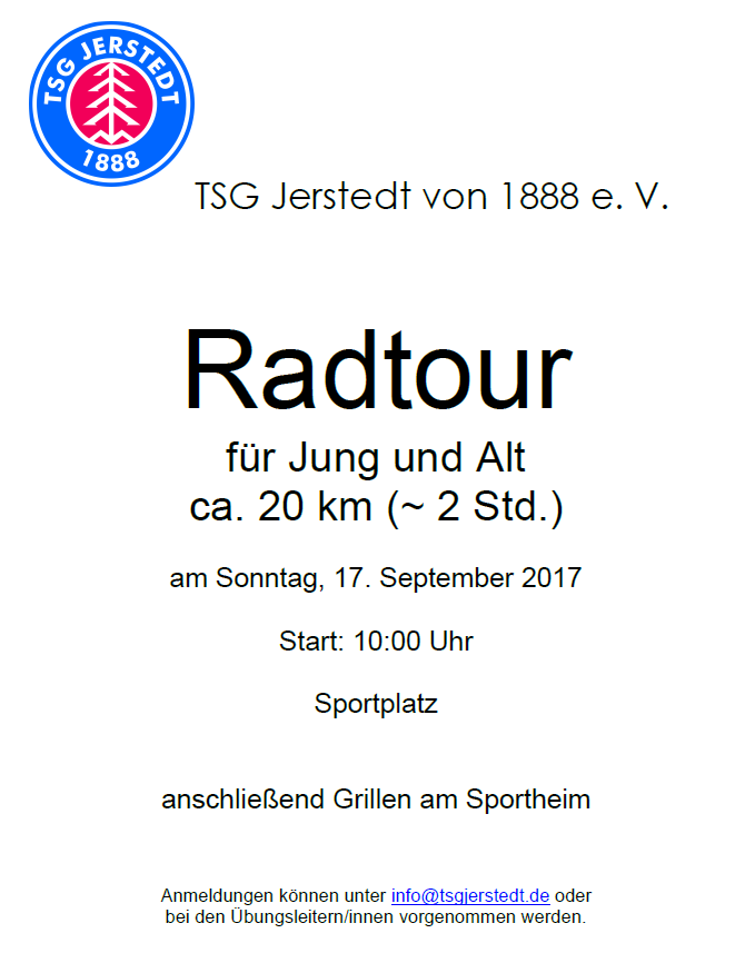 Du betrachtest gerade Radtour 2017