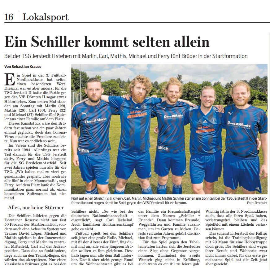 Mehr über den Artikel erfahren Ein Schiller kommt selten alleine