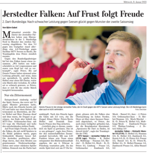 Mehr über den Artikel erfahren 2. Saisonsieg für die Jerstedter Falken